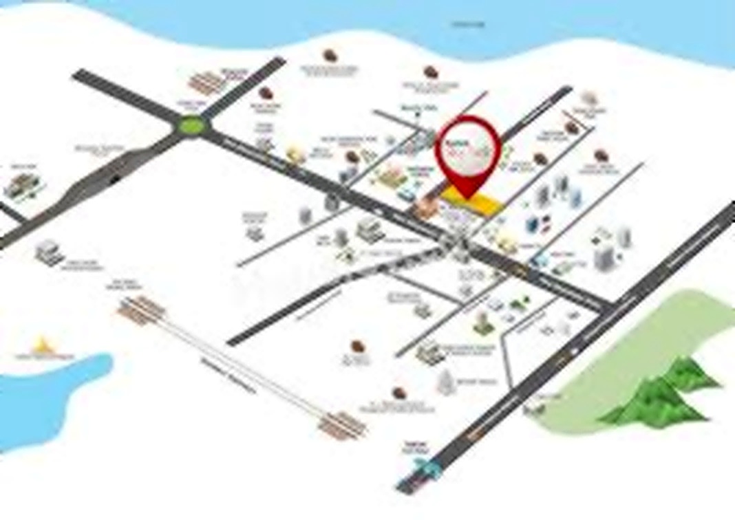 Location map showing Sunteck Sky Park connectivity in Mira Road